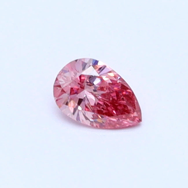 Argyle Pear 0.08ct 3P SI2 Certified Loose Pink Diamond From WA